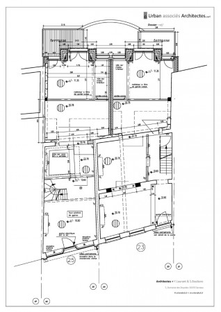 Plan du N°23 et N°25 rez de chausssée